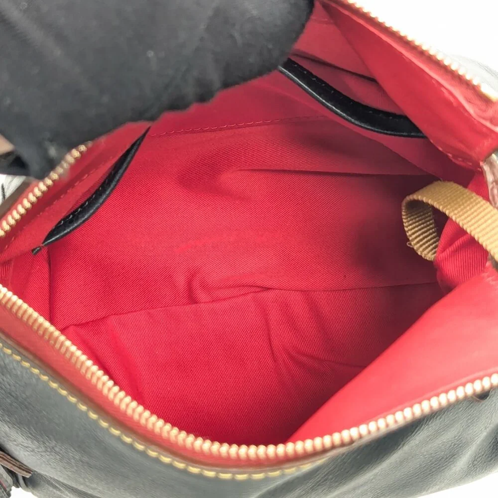 DOONEY & BOURKE USA Black Leather Florentine Hobo Satchel - Made in USA - NEW - Picture 8 of 16